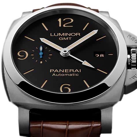 montre luminor gmt panerai automatic|Panerai Luminor automatic adjust time.